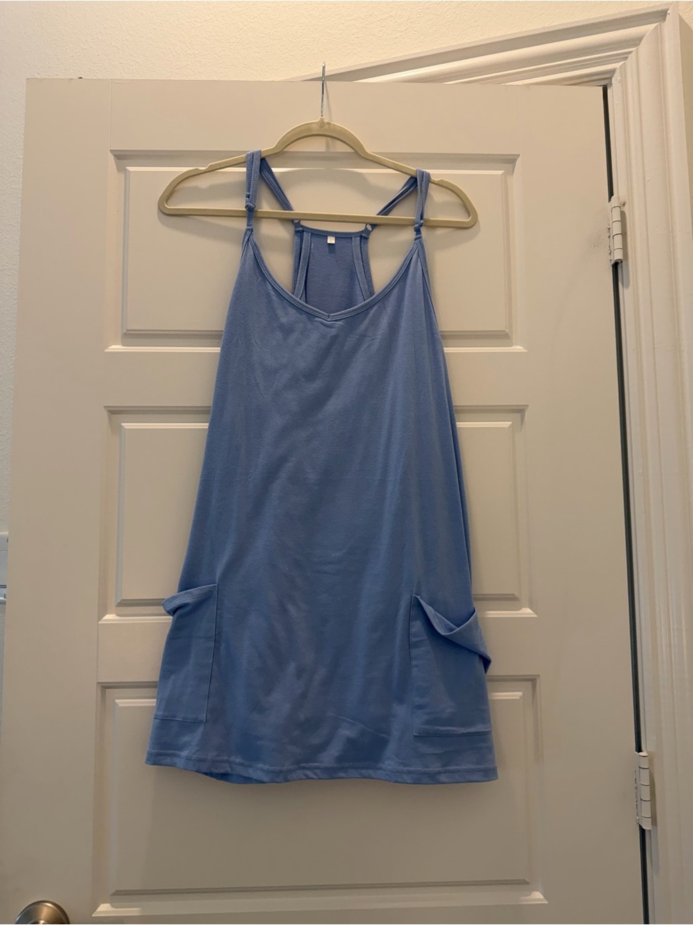 Amazon Light Blue Racerback Tank Dress